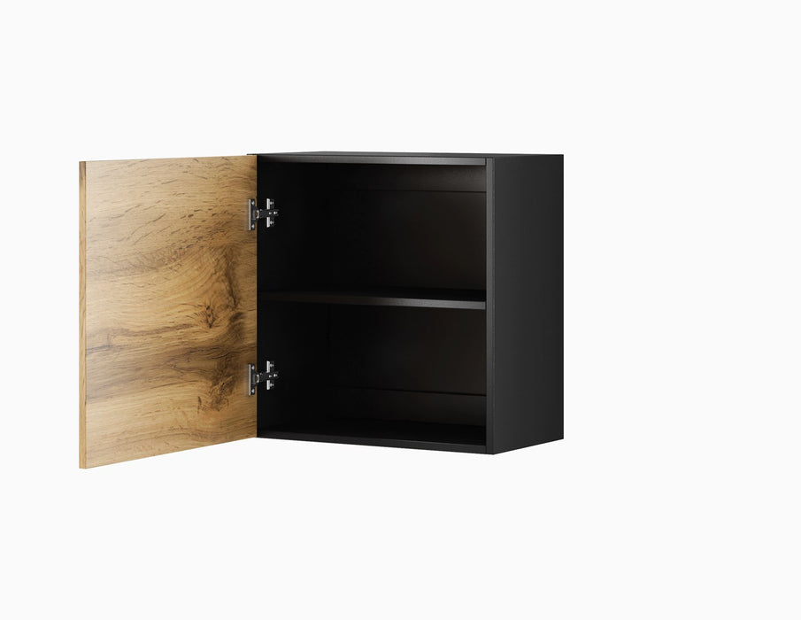 Cama living room cabinet set VIGO 23 black/wotan oak