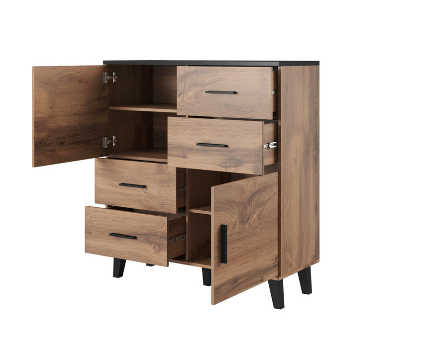 Cama living room set LOTTA 2 (sideboard 150 2D3DR + sideboard 110 2D4DR + display cabinet 120 + coffee table 110)