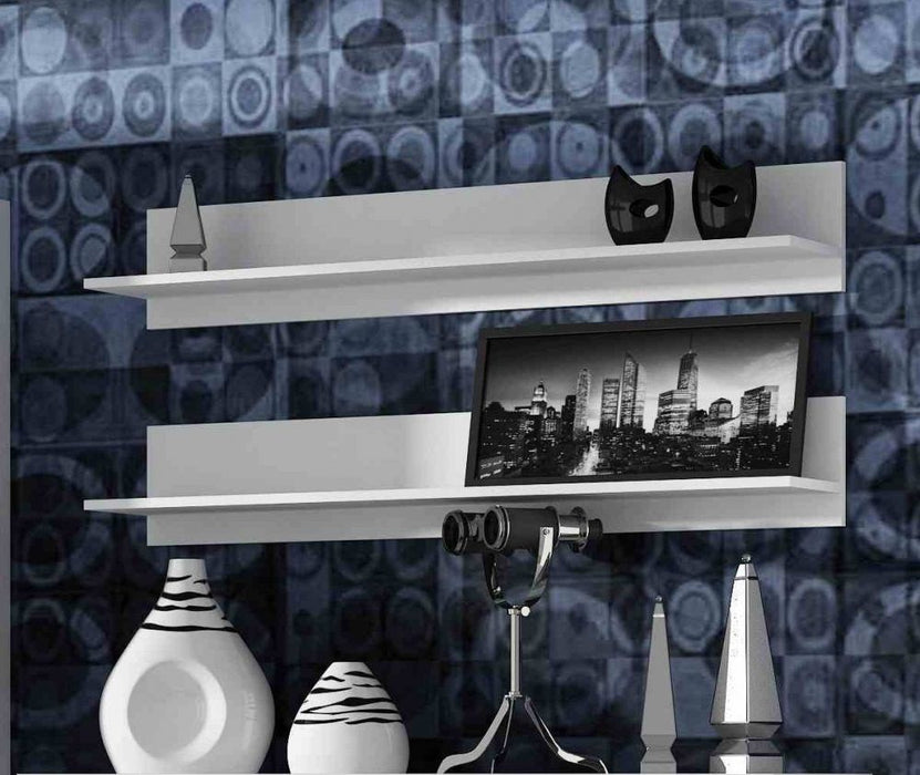 Cama set of two shelves 125cm SOHO white matte