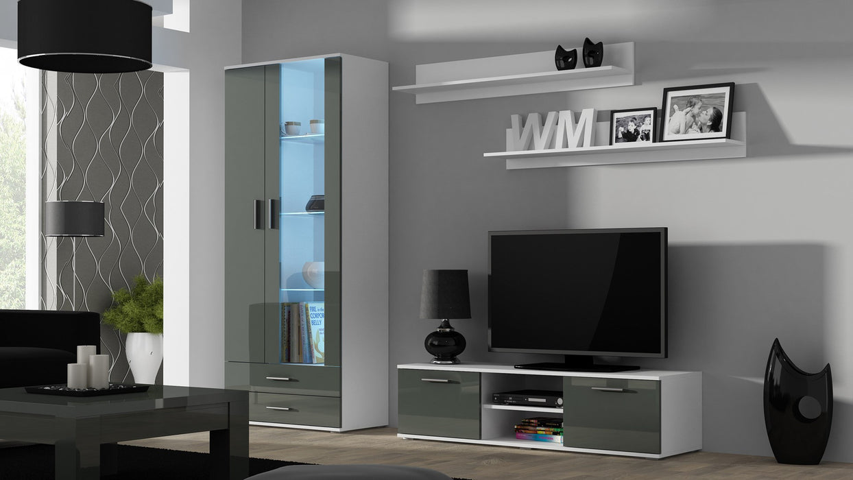 Cama set of two shelves 125cm SOHO white matte