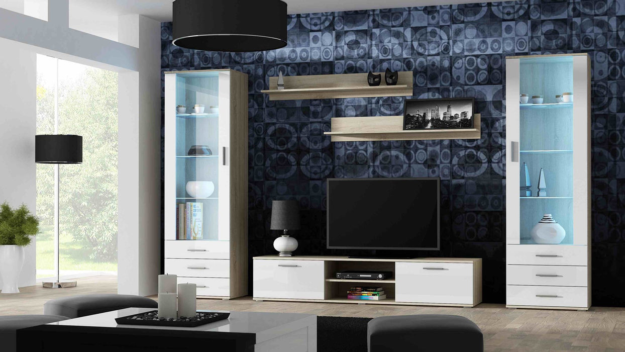 Cama set of two shelves 125cm SOHO sonoma oak matte