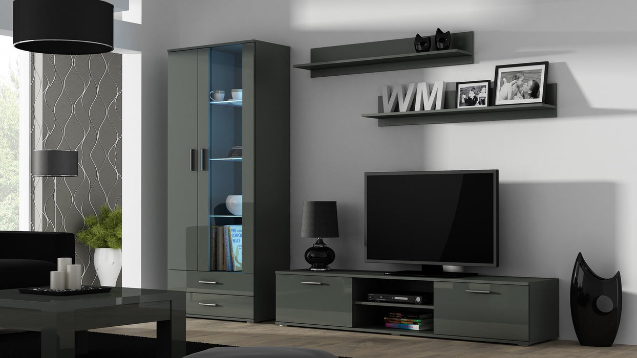 Cama set of two shelves 125cm SOHO grey matte