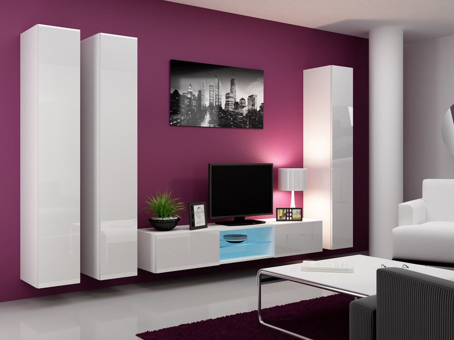 Cama Full cabinet VIGO '180' 180/40/30 white/white gloss