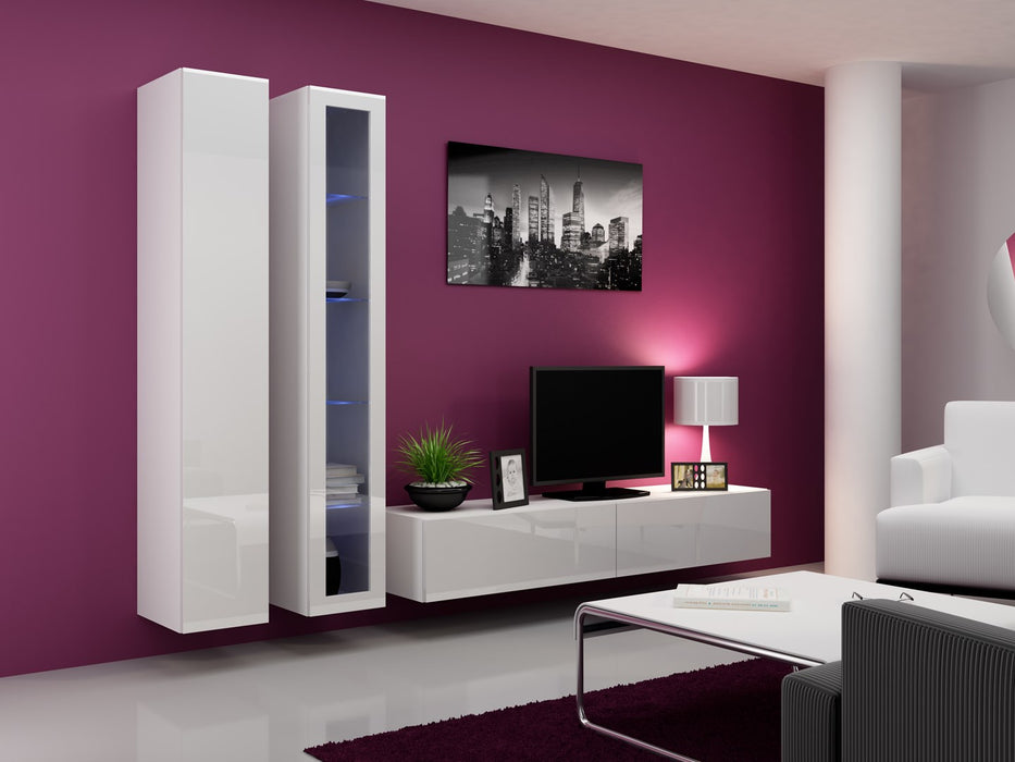 Cama Full cabinet VIGO '180' 180/40/30 white/white gloss