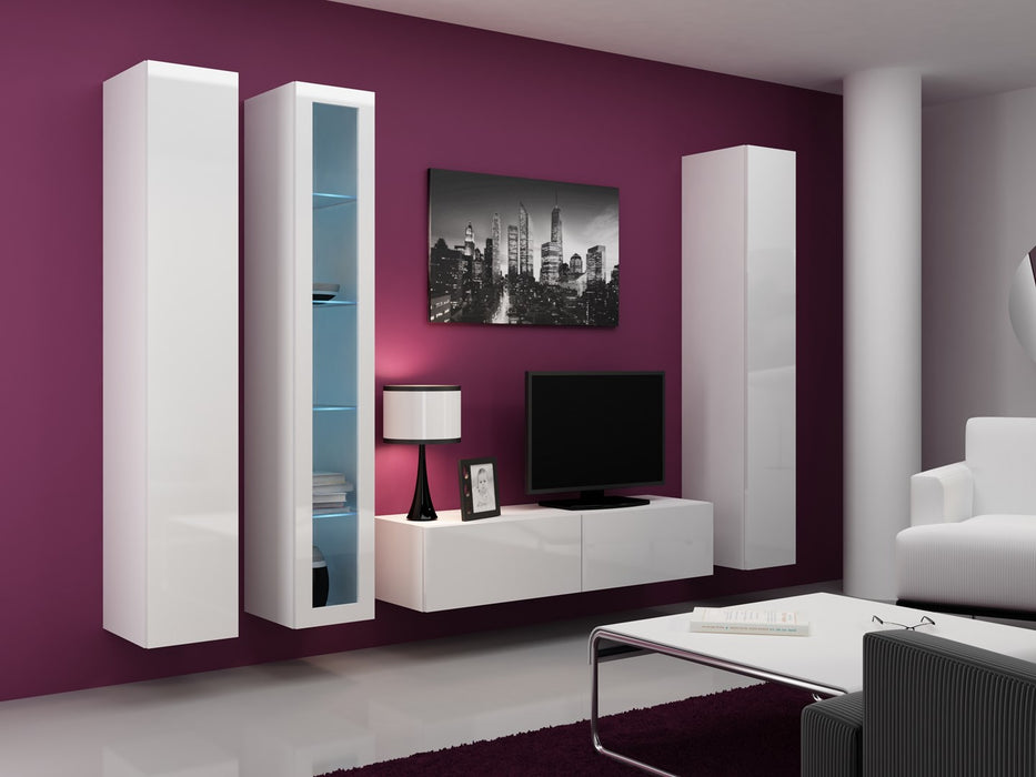 Cama Full cabinet VIGO '180' 180/40/30 white/white gloss