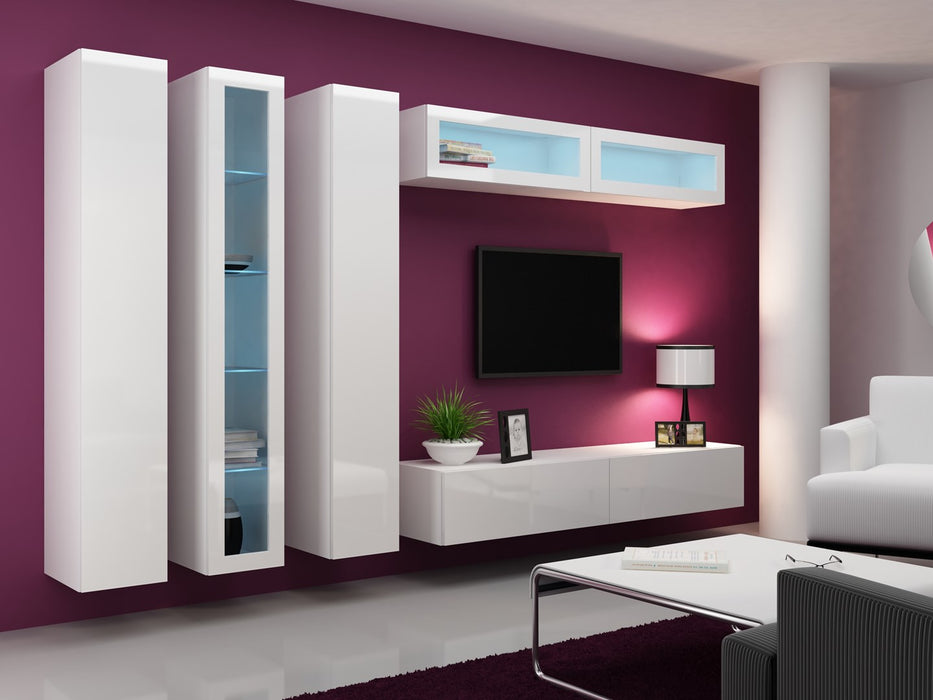 Cama Full cabinet VIGO '180' 180/40/30 white/white gloss
