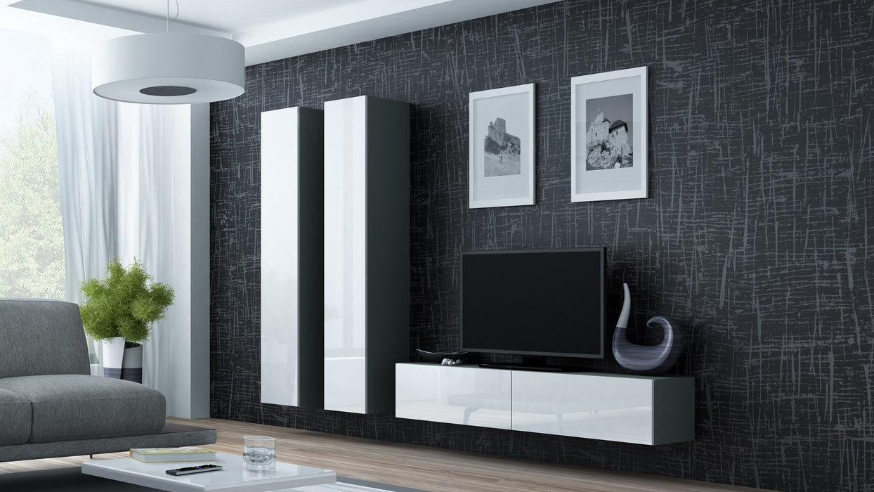 Cama Full cabinet VIGO '180' 180/40/30 grey/white gloss