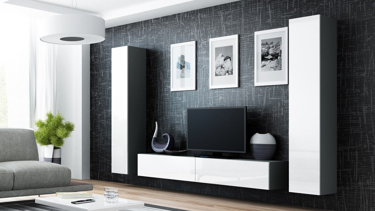 Cama Full cabinet VIGO '180' 180/40/30 grey/white gloss
