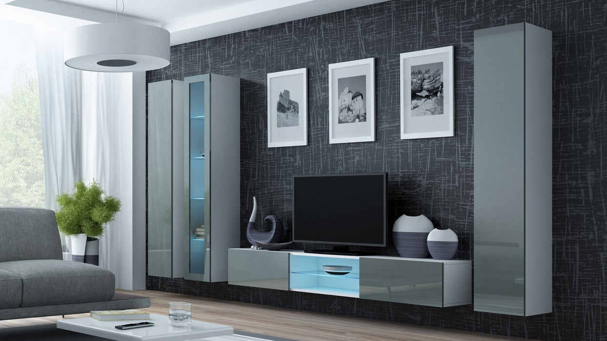 Cama Full cabinet VIGO '180' 180/40/30 white/grey gloss