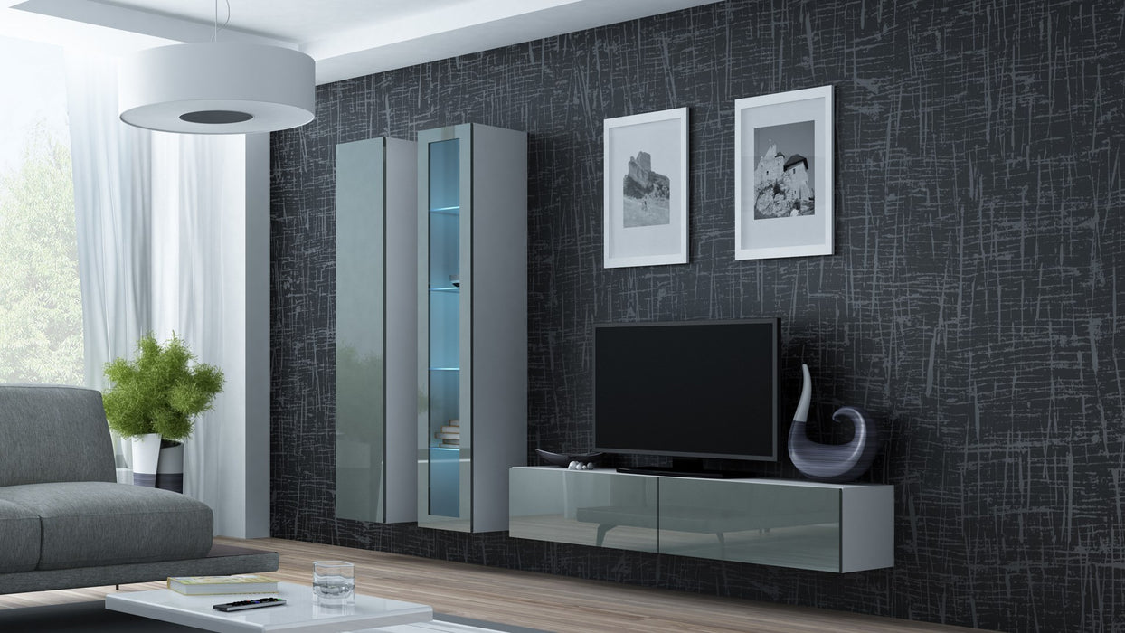 Cama Full cabinet VIGO '180' 180/40/30 white/grey gloss