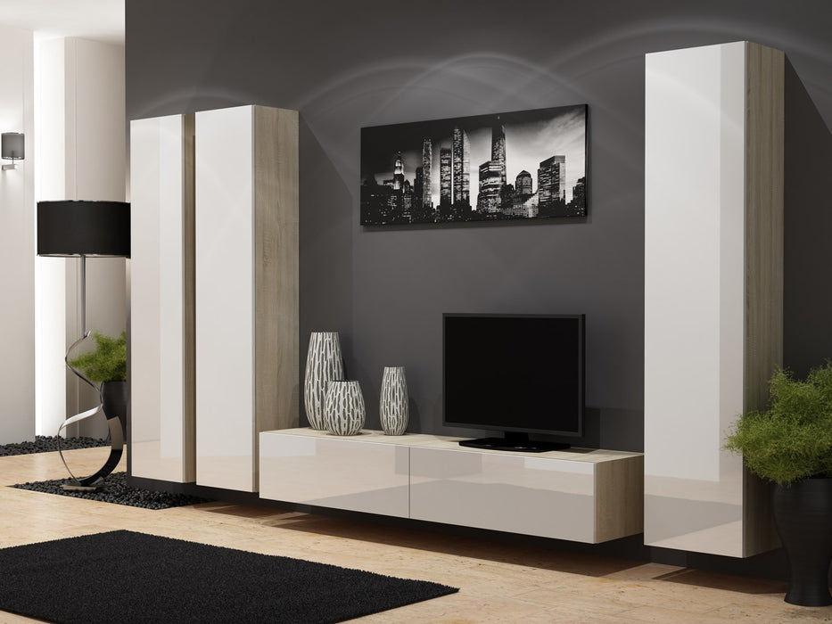 Cama Full cabinet VIGO '180' 180/40/30 sonoma/white gloss