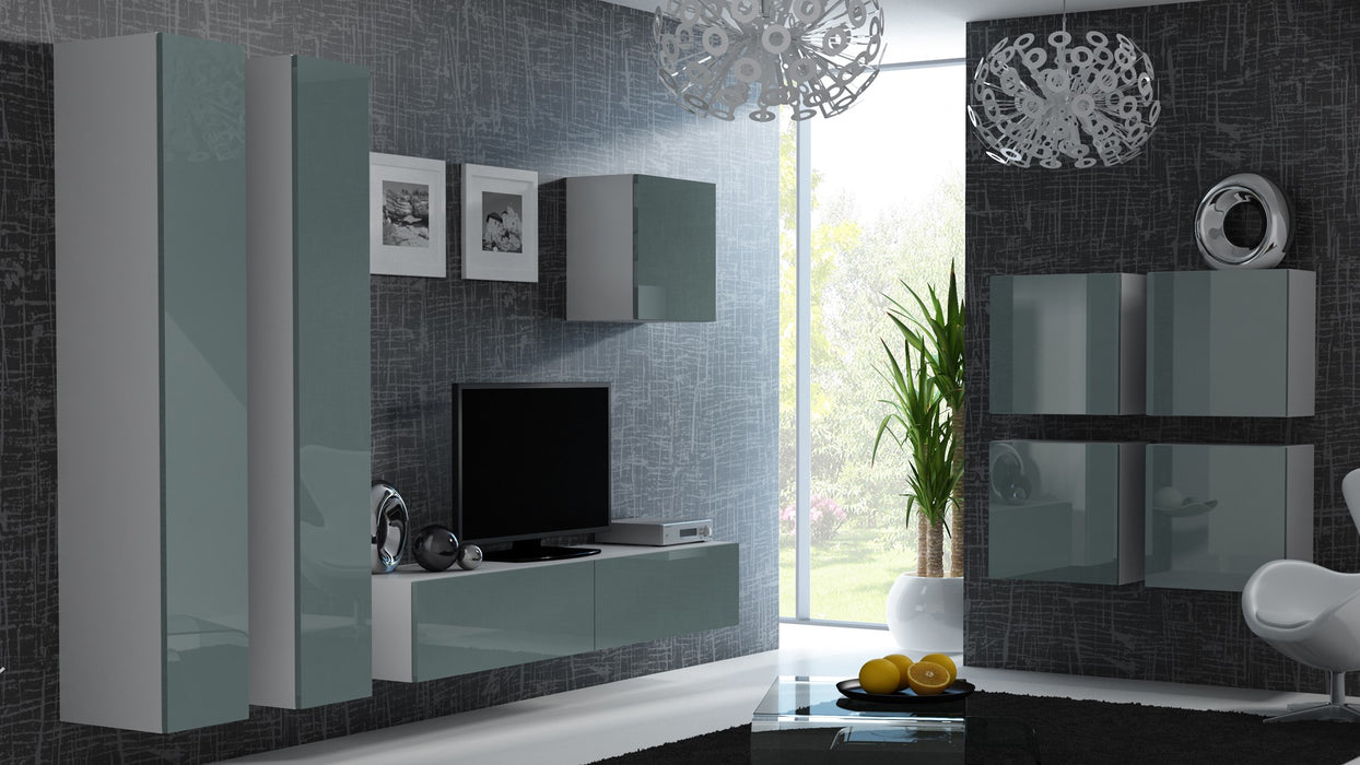 Cama Square cabinet VIGO 50/50/30 white/grey gloss