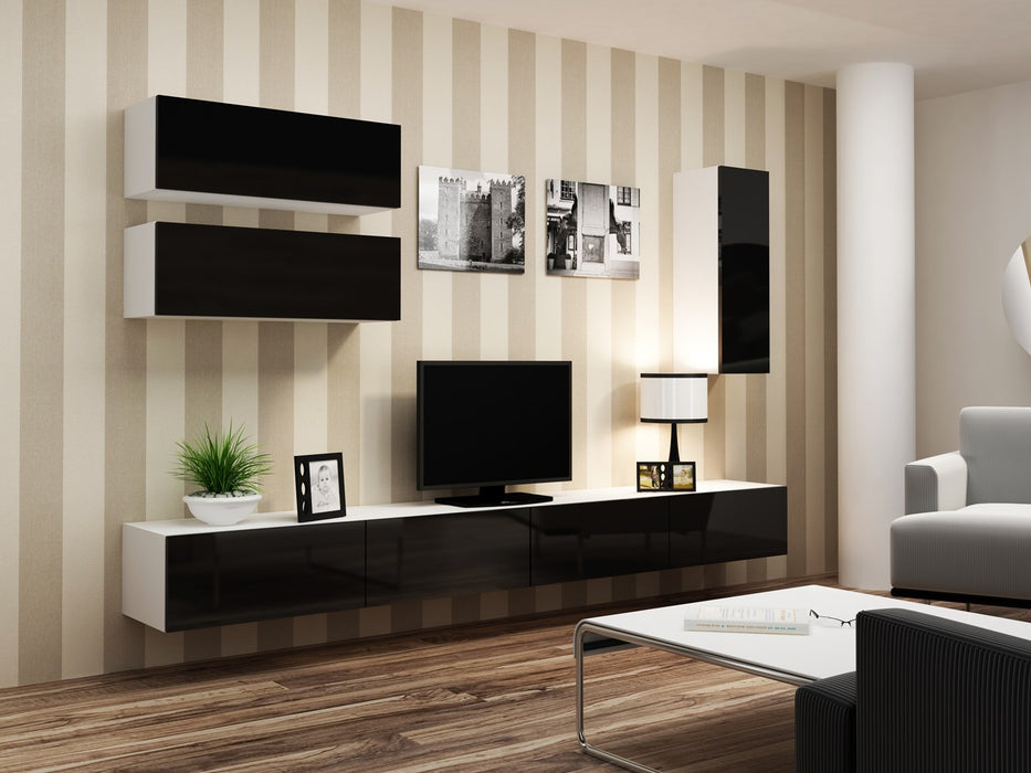 Cama Cabinet VIGO "90" full 90/35/32 white/black gloss
