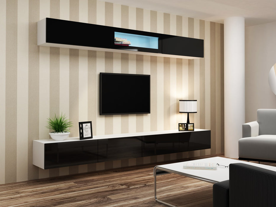 Cama Cabinet VIGO "90" full 90/35/32 white/black gloss