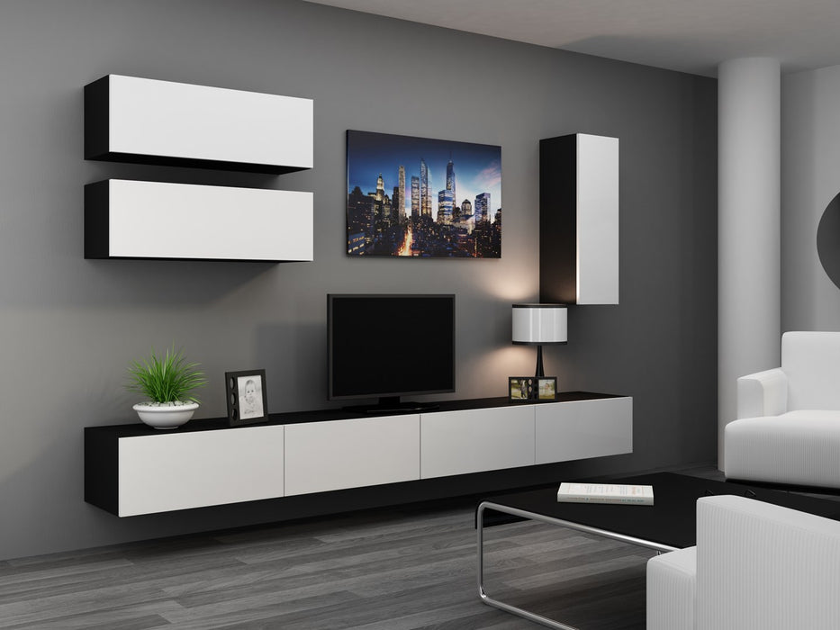 Cama Cabinet VIGO "90" full 90/35/32 black/white gloss