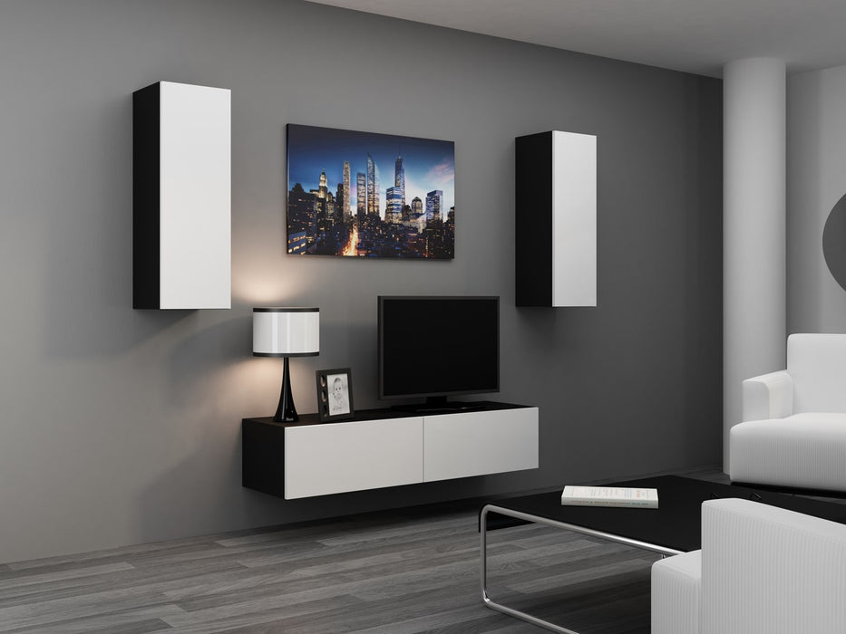 Cama Cabinet VIGO "90" full 90/35/32 black/white gloss