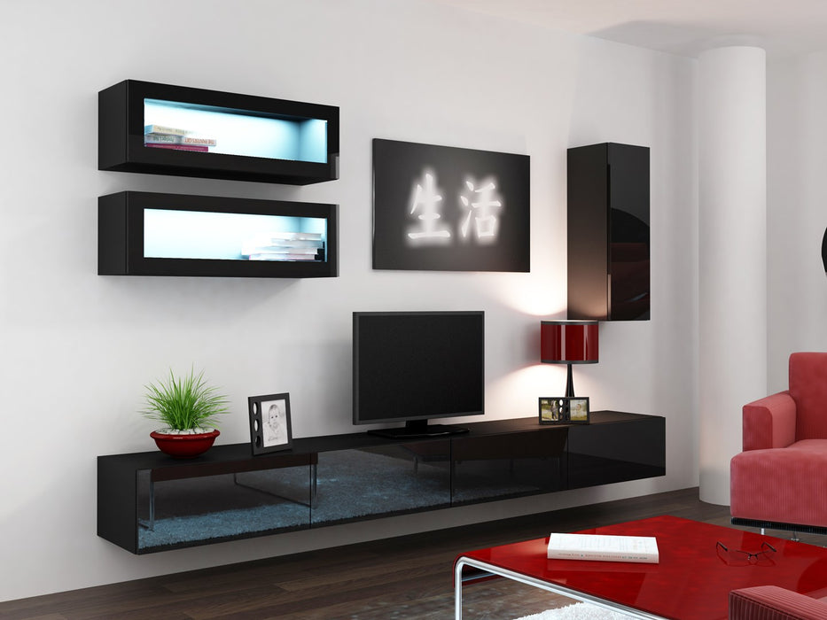 Cama Cabinet VIGO "90" full 90/35/32 black/black gloss