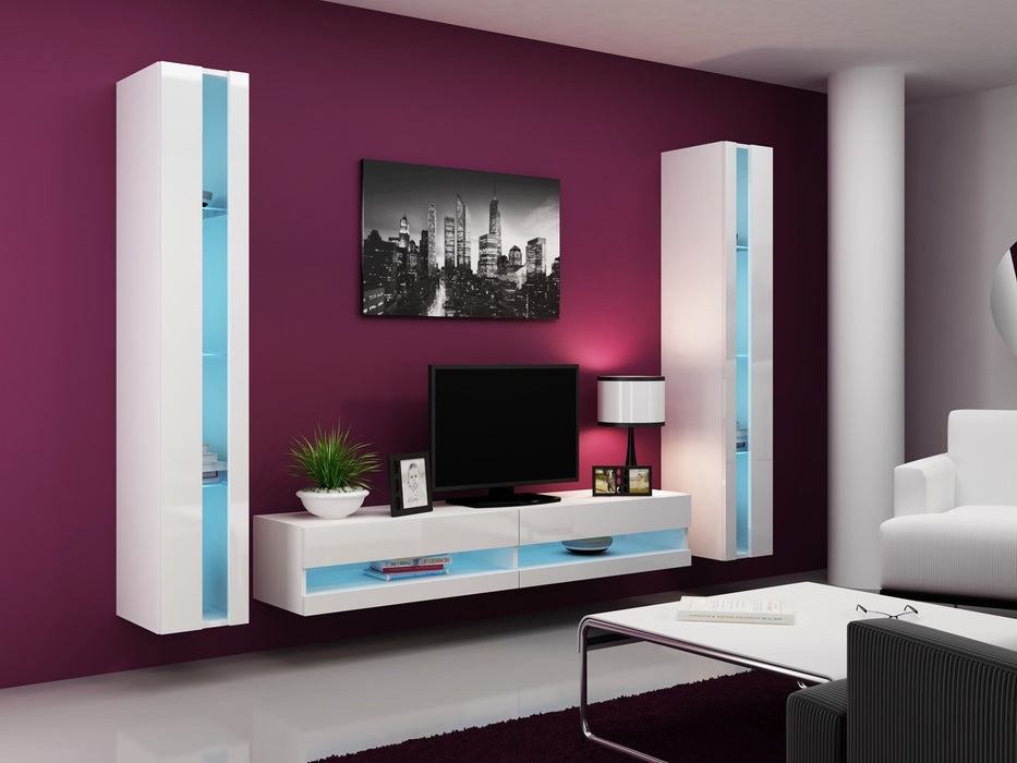 Cama Shelf unit VIGO NEW 180/40/30 white/white gloss