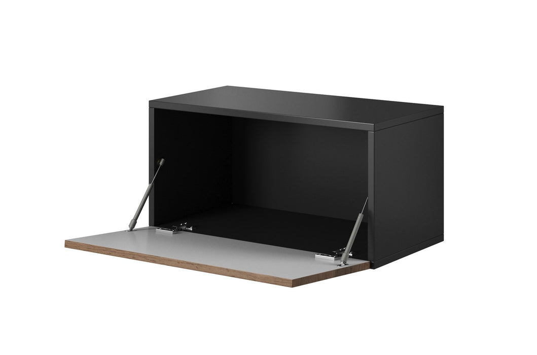 Cama full storage cabinet ROCO RO3 75/37/39 white/black/white