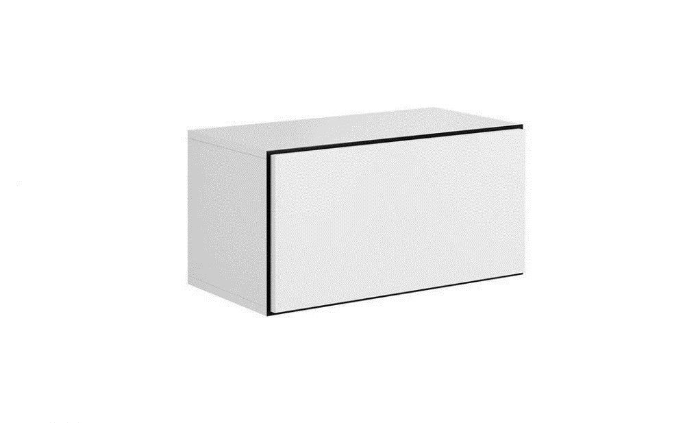 Cama full storage cabinet ROCO RO3 75/37/39 white/black/white
