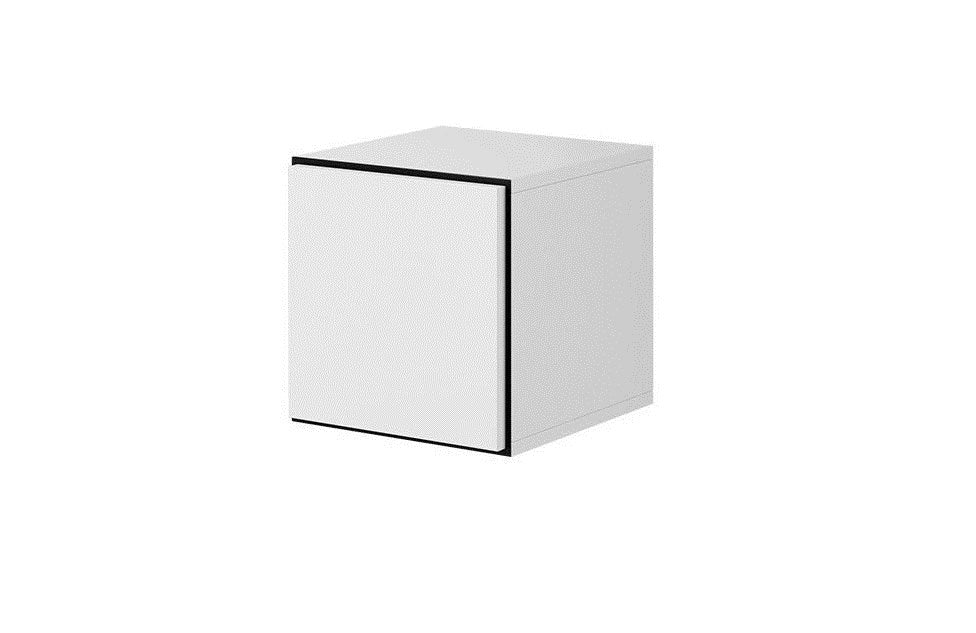 Cama full storage cabinet ROCO RO5 37/37/39 white/black/white