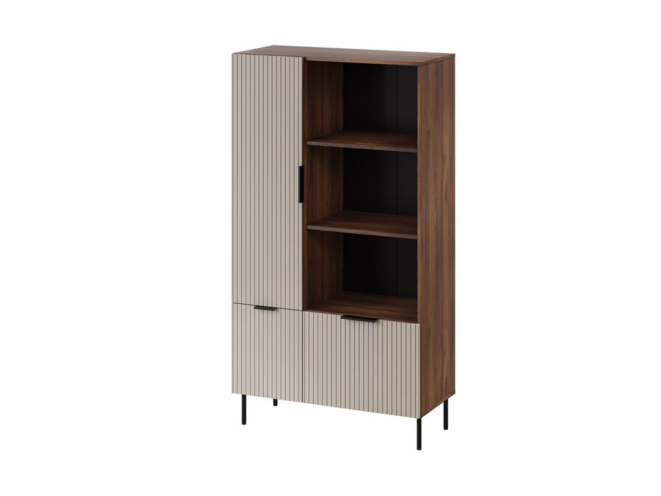 Cama 4 ALMERA bookcase 90x42x165 walnut/cashmere
