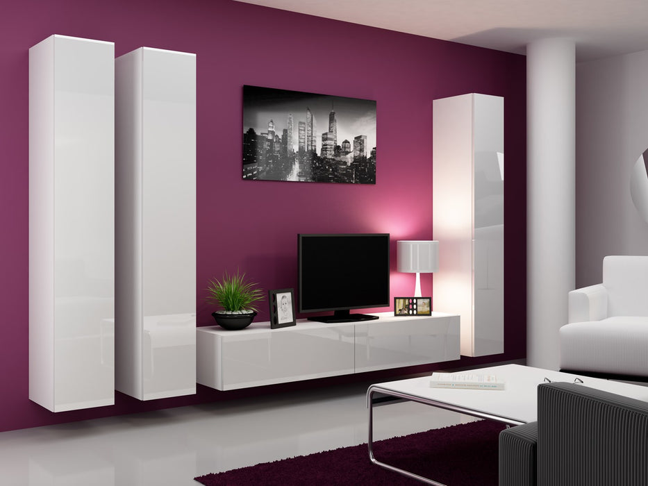 Cama TV Stand VIGO '180' 30/180/40 white/white gloss