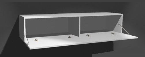 Cama TV Stand VIGO '180' 30/180/40 white/black gloss