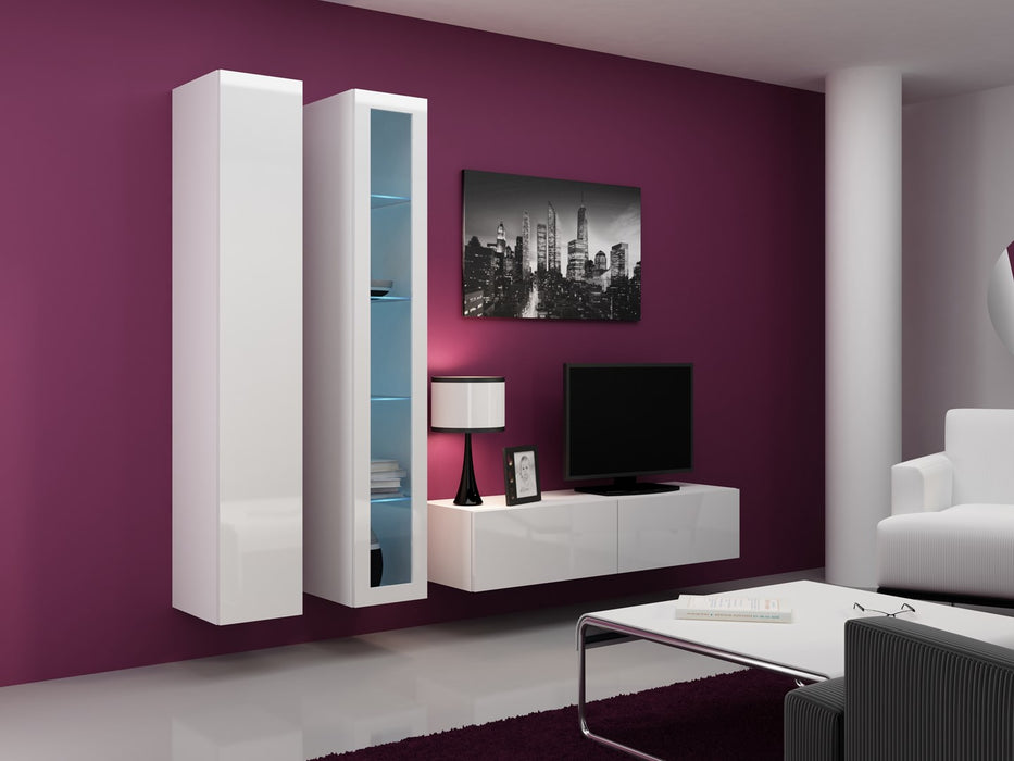 Cama TV stand VIGO 140 30/140/40 white/white gloss
