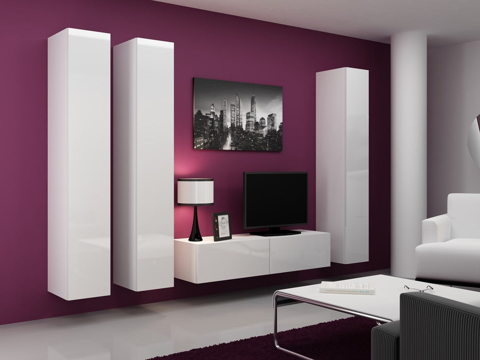 Cama TV stand VIGO 140 30/140/40 white/white gloss