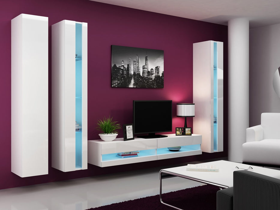 Cama TV stand VIGO NEW 30/180/40 white/white gloss