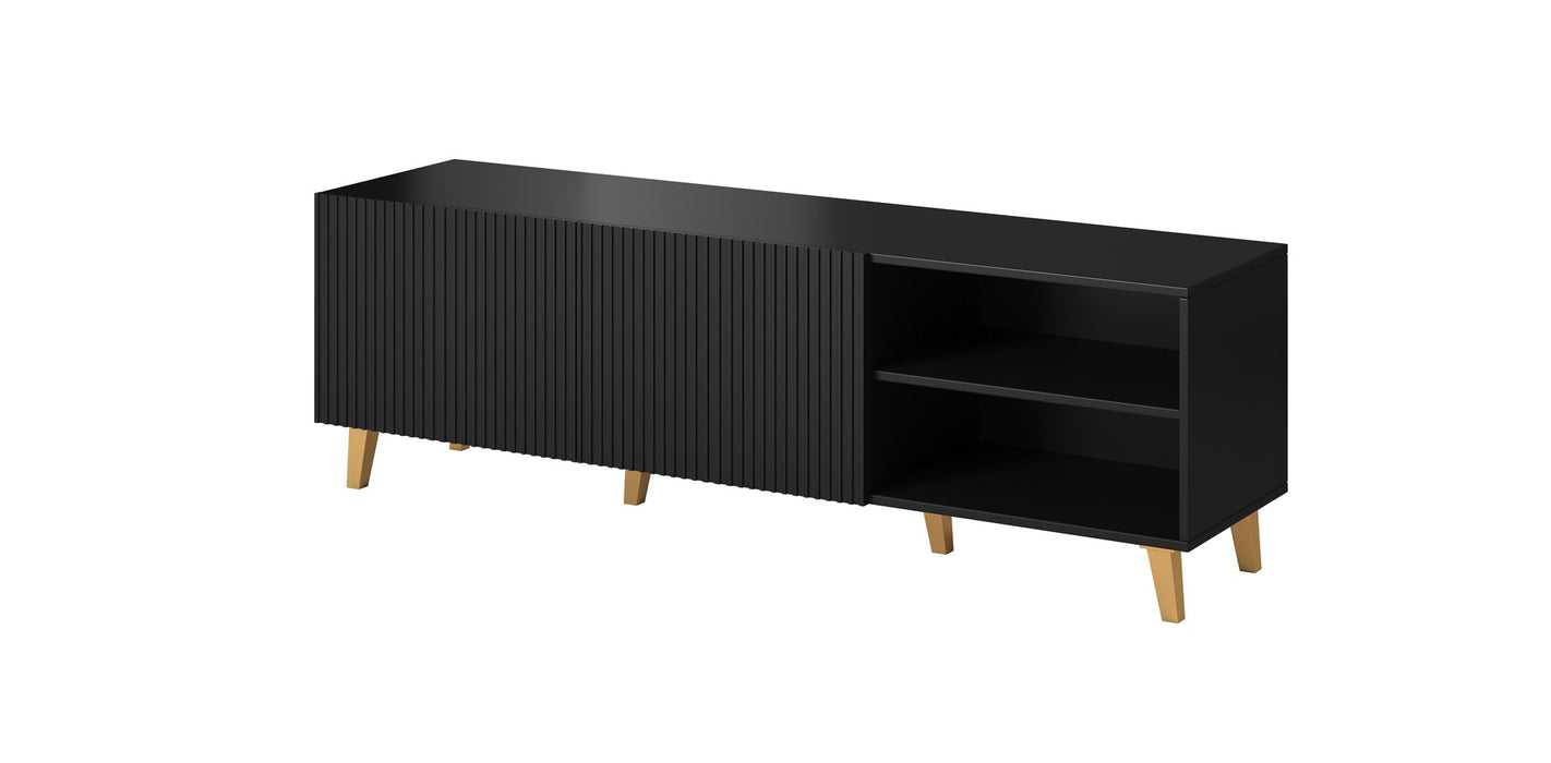 Cama RTV cabinet PAFOS 150x42x52 Black matt