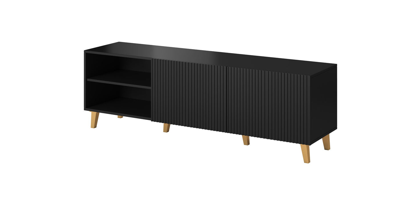 Cama RTV cabinet PAFOS 150x42x52 Black matt