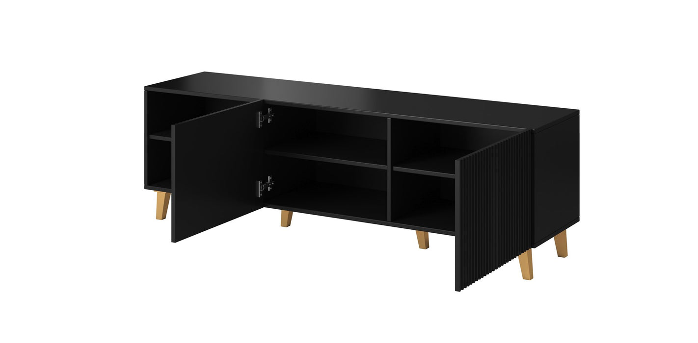 Cama RTV cabinet PAFOS 150x42x52 Black matt