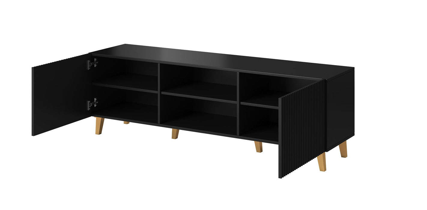 Cama RTV cabinet PAFOS 150x42x52 Black matt