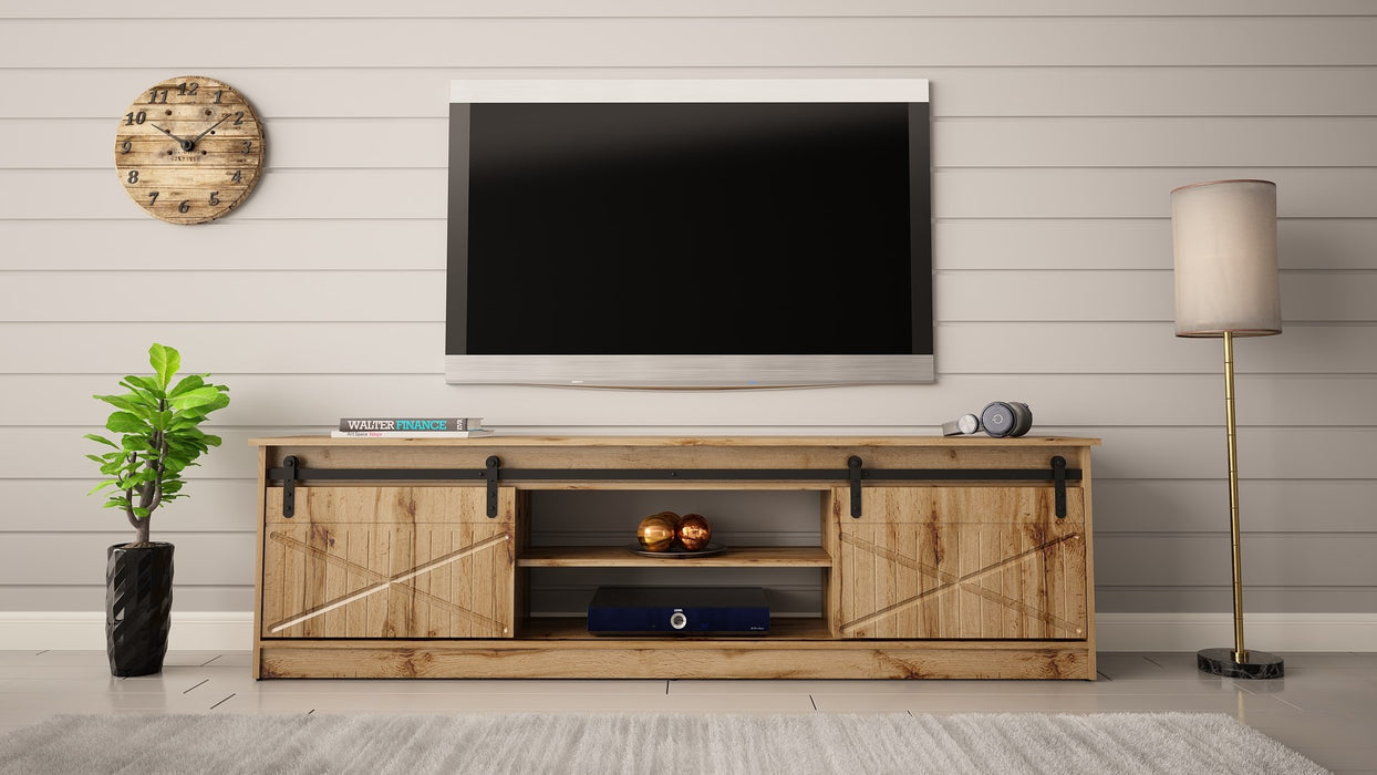 RTV GRANERO cabinet 200x56.7x35 oak wotan