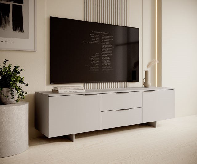 Cama RTV 2D2S ALMA cabinet 180x41.5xH55 cashmere