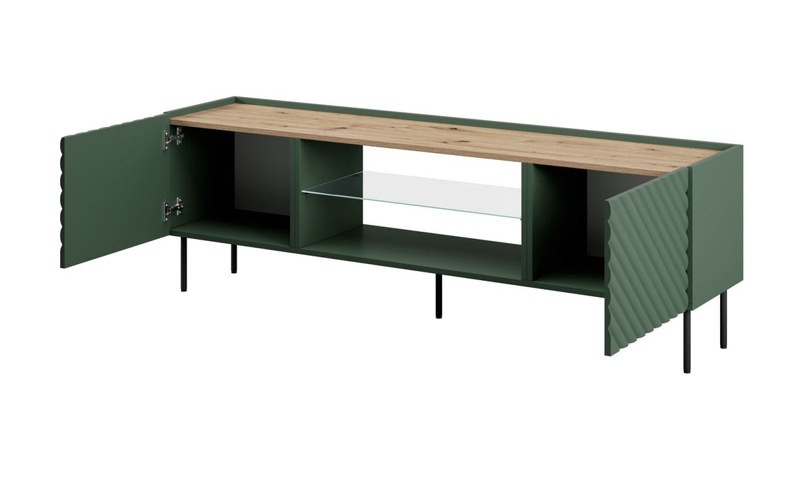 EF ONDA RTV cabinet 180.5x40xH58.39 green (standing or wall mounted)