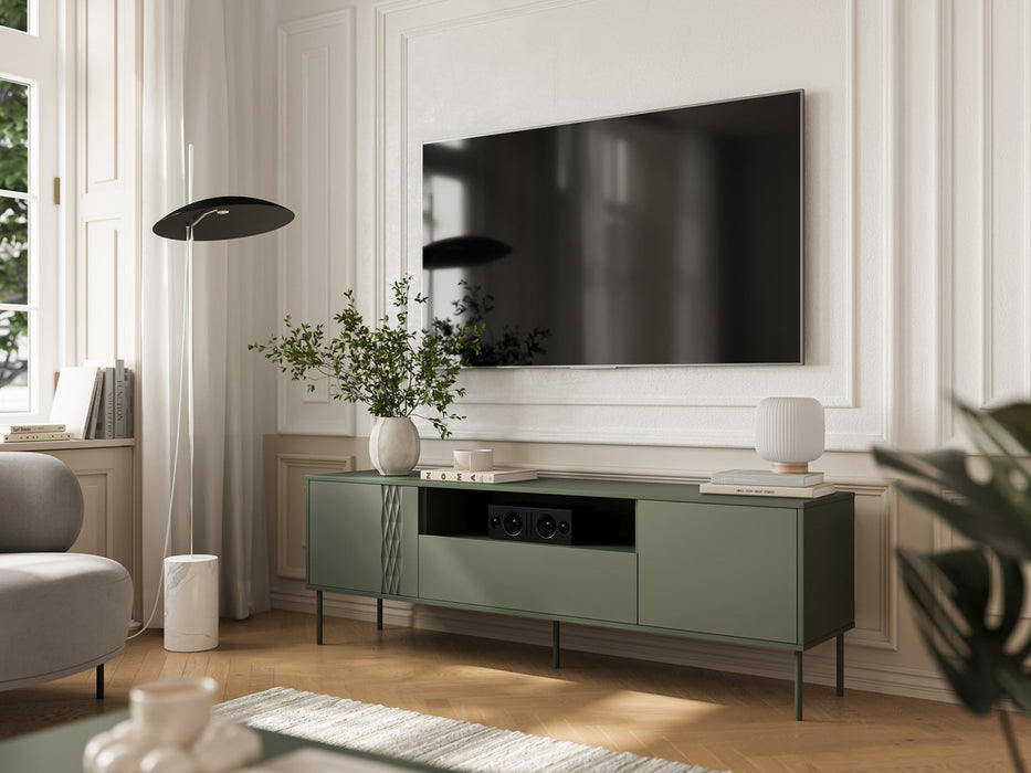 Cama EF TRESSE RTV Cabinet 180x40x54.5 matte green