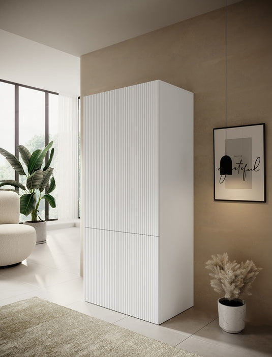 Wardrobe PAFOS 2D 90x55.5x198.5 white matt
