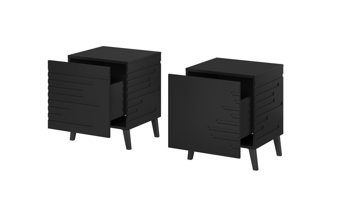 Cama bedside cabinet NOVA 44x40x52 mat black