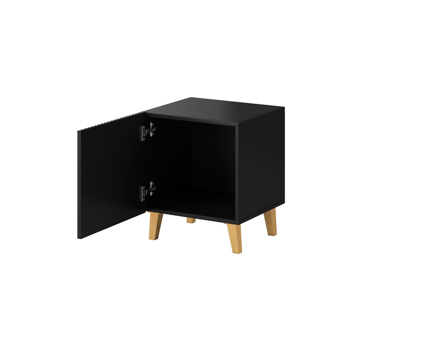 PAFOS bedside table 2 pcs. 45x40x51 cm matte black