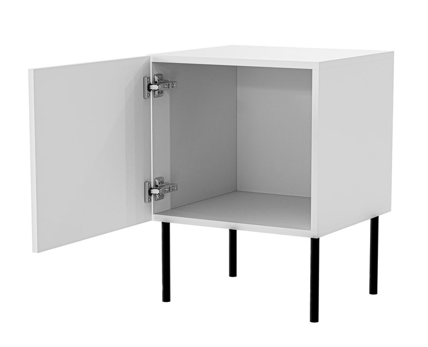 Bedside table 2 pcs PALAZZO BIS 45x39xH59 white matt