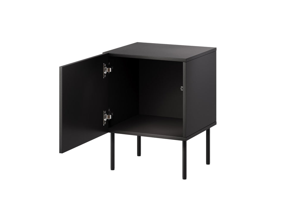 Bedside table 2 pcs. SIENA 44.5x40x59 black matt
