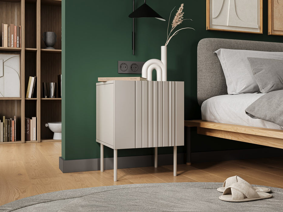 2pc bedside cabinet ISLA 44.5x40x59 cashmere matt