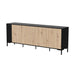 Cama MERCI chest of drawers 200 x 40 x 74 cm black/artisan oak - Chests of drawers made of furniture