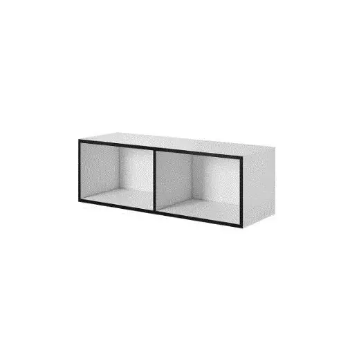 Cama open storage cabinet ROCO RO2 112/37/37 white/black - Wooden shelvesRGA-DRE<<<ShelvesRGA<<<ActionPL