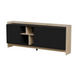 Cama PORTO 3D chest of drawers 190x38x77 oak/black - Chests of drawers made of furniture