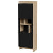 Cama PORTO 59x38x180 display cabinet oak/black - Wooden shelvesRGA-DRE<<<ShelvesRGA<<<ActionPL
