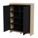 Cama PORTO chest of drawers 100x38x130 oak/black - Chests of drawers made of furniture